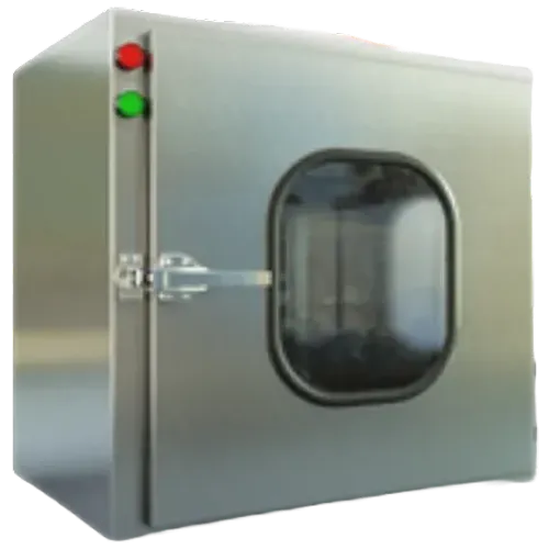 Pass Box Cleanroom interlock stainless steel dengan HEPA filter